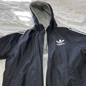 Adidas Black and White Men's winter jacket
